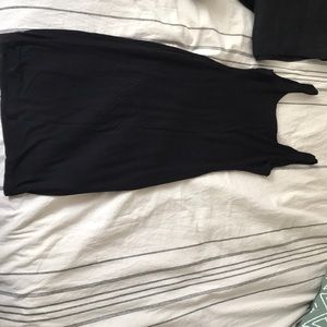 Black midi dress
